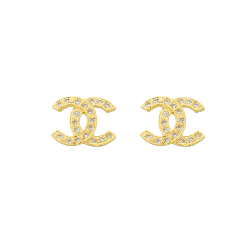 Brinco Inspiração Chanel Banhado a Ouro 18K